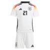 Officiële Voetbalshirt + Korte Broek Duitsland Gundogan 21 Thuis EK 2024 - Kids